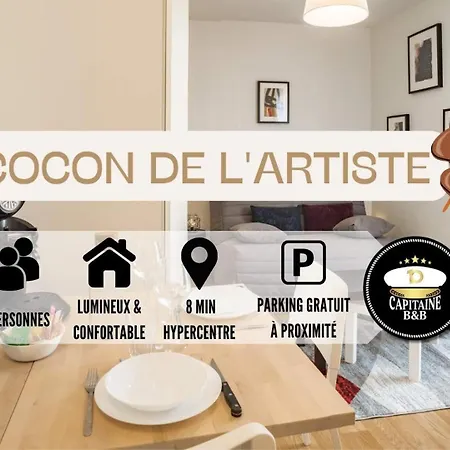 아파트 Le Cocon De L'artiste - Moderne, Artistique Et Cosy ! *